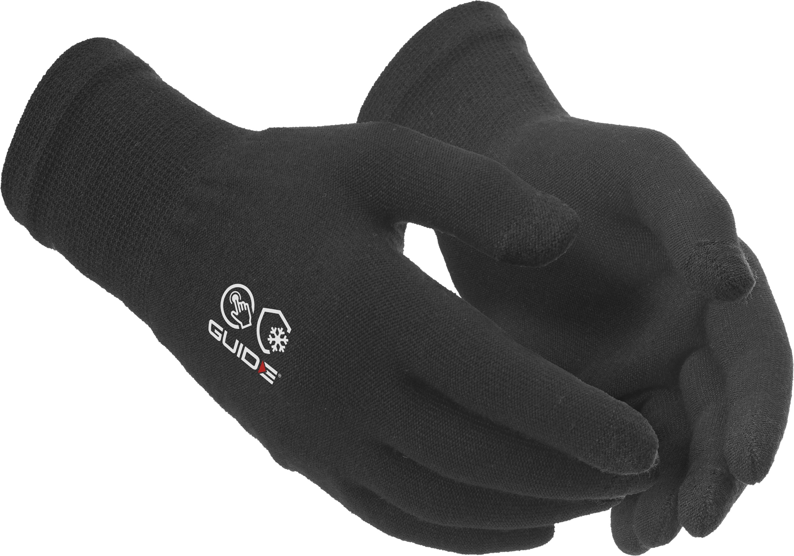GUIDE GLOVES GUIDE 5501 Dark Grey Elastane, Merino Wool, Nylon Work Gloves, Size 6
