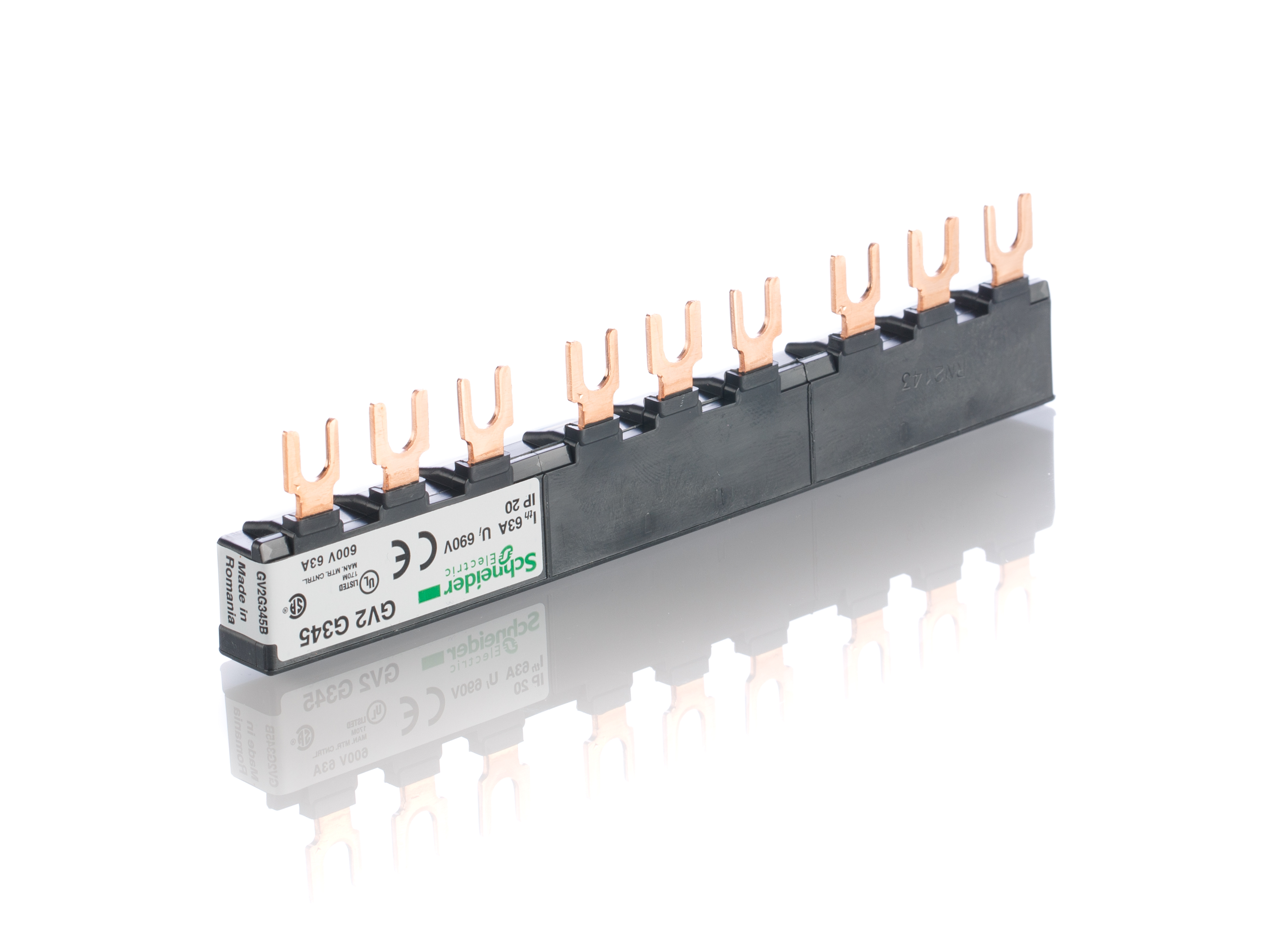 gv2g345 Schneider Electric Linergy Linergy 3 Phase Busbar, 690 V, 45 mm Pitch