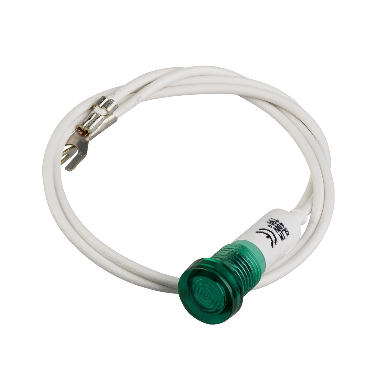 Schneider Electric, TeSyS GV, Flush Green LED Pilot Light Head, 22 mm Cutout, Round, 440V