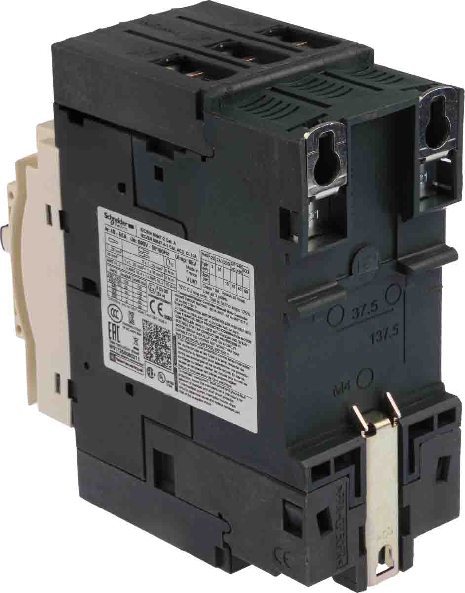 gv3p65 Schneider Electric TeSys TeSyS GV Thermal Circuit Breaker - 3-Pole, Direct, 65A Current Rating, 100 kA, 690V ac