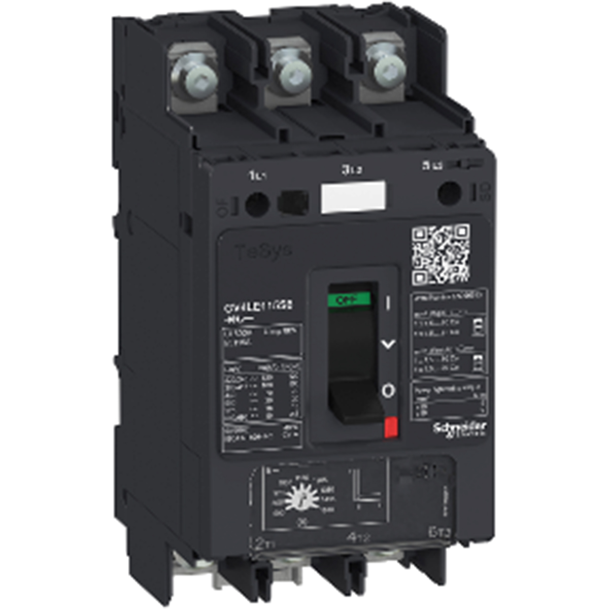 Schneider Electric TeSys TeSys Thermal Circuit Breaker - 3-Pole, Direct, 3.5A Current Rating, 100 kA, 690V ac
