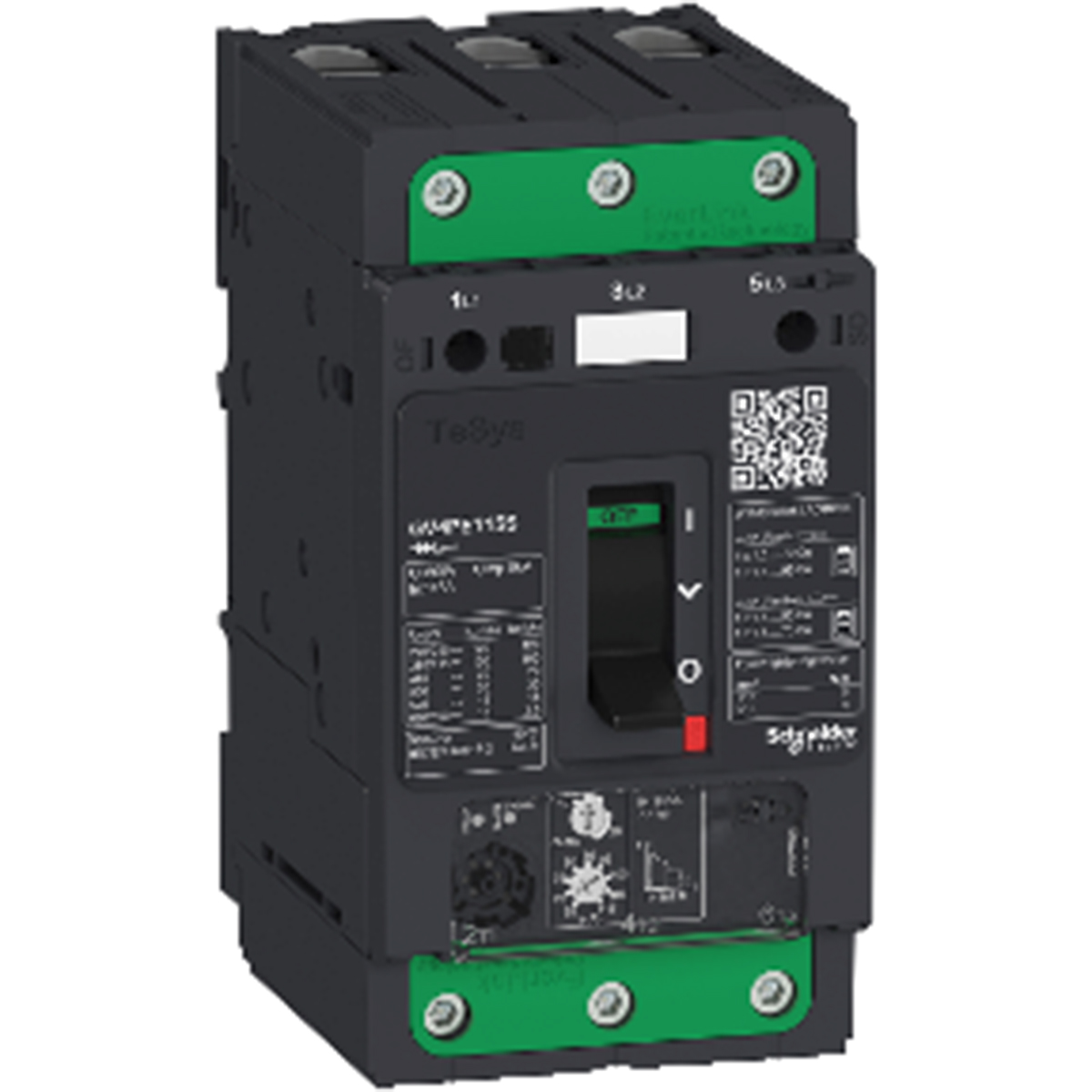 Schneider Electric TeSys GV4PE Thermal Circuit Breaker - 3-Pole, DIN Rail, 50A Current Rating, 50 kA, 690V ac