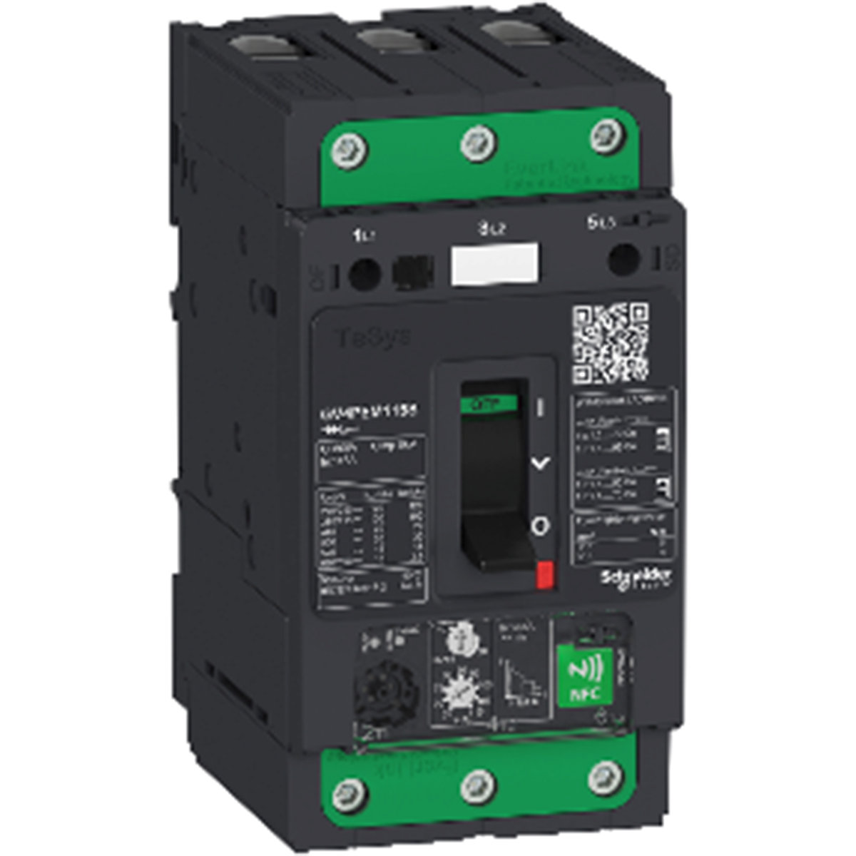 Schneider Electric TeSys GV4PEM Thermal Circuit Breaker - 3-Pole, DIN Rail, 7A Current Rating, 100 kA, 690V ac