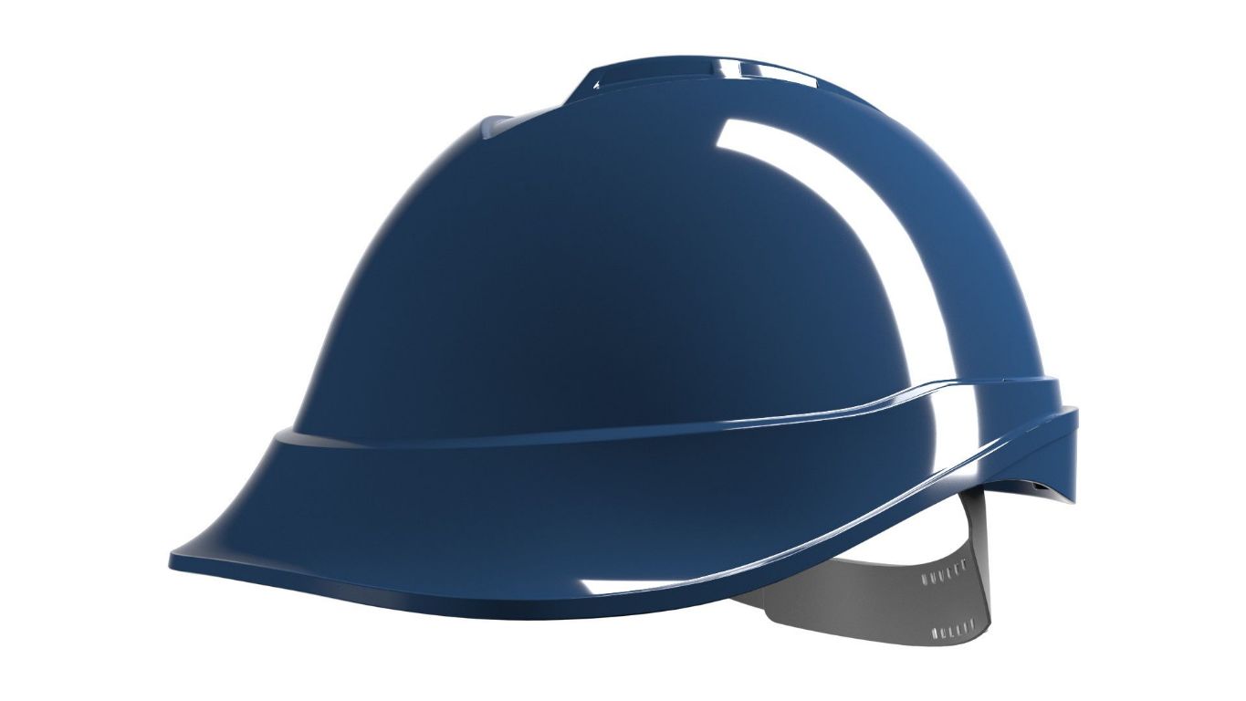 MSA Safety V-Gard 200 Blue Safety Helmet Adjustable