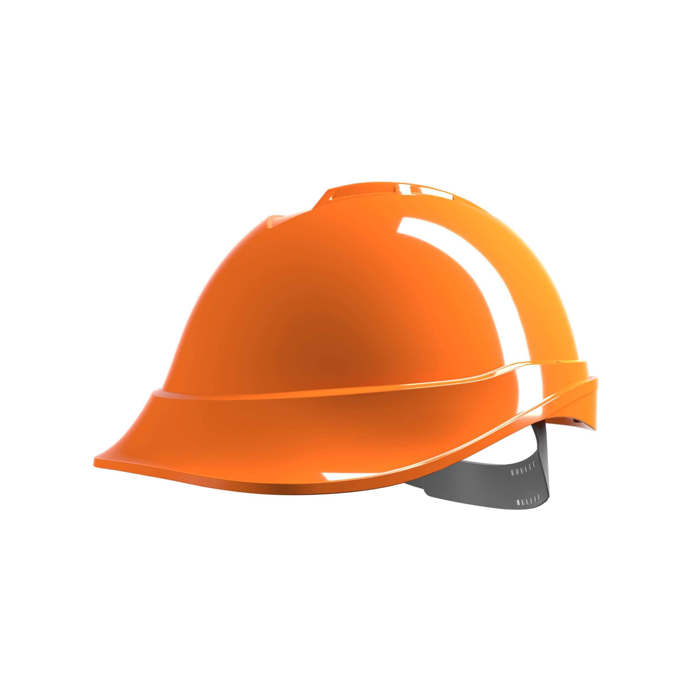MSA Safety V-Gard 200 Orange Safety Helmet Chin Strap Included Adjustable