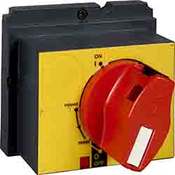 Schneider Electric Red, Yellow Locking Handle, Direct