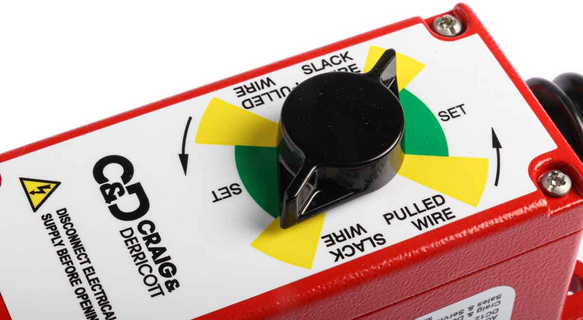 gwn1 Craig & Derricott GWN Rope Pull Switch 184 mm, Straight, 1 NO/2 NC