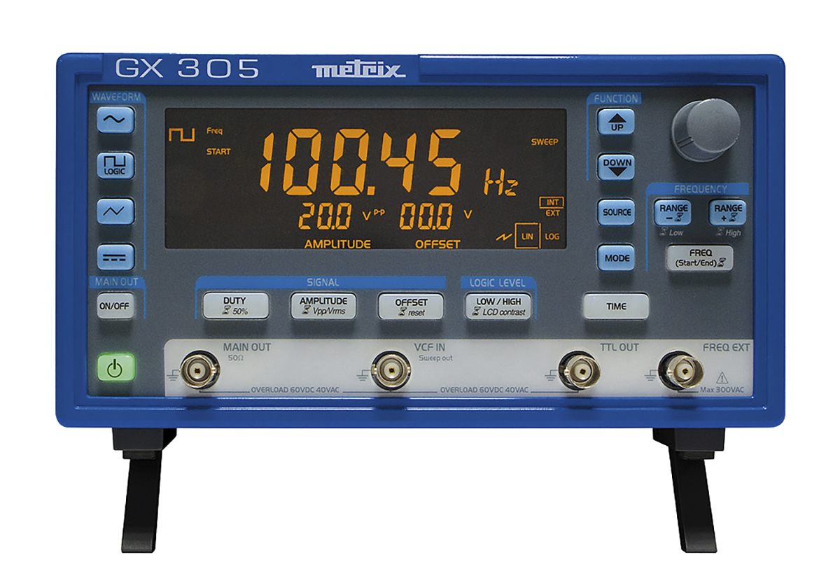 Metrix GX 305 Function Generator, 0.001 Hz Min, 2 MHz Max FM Modulation Variable Sweep