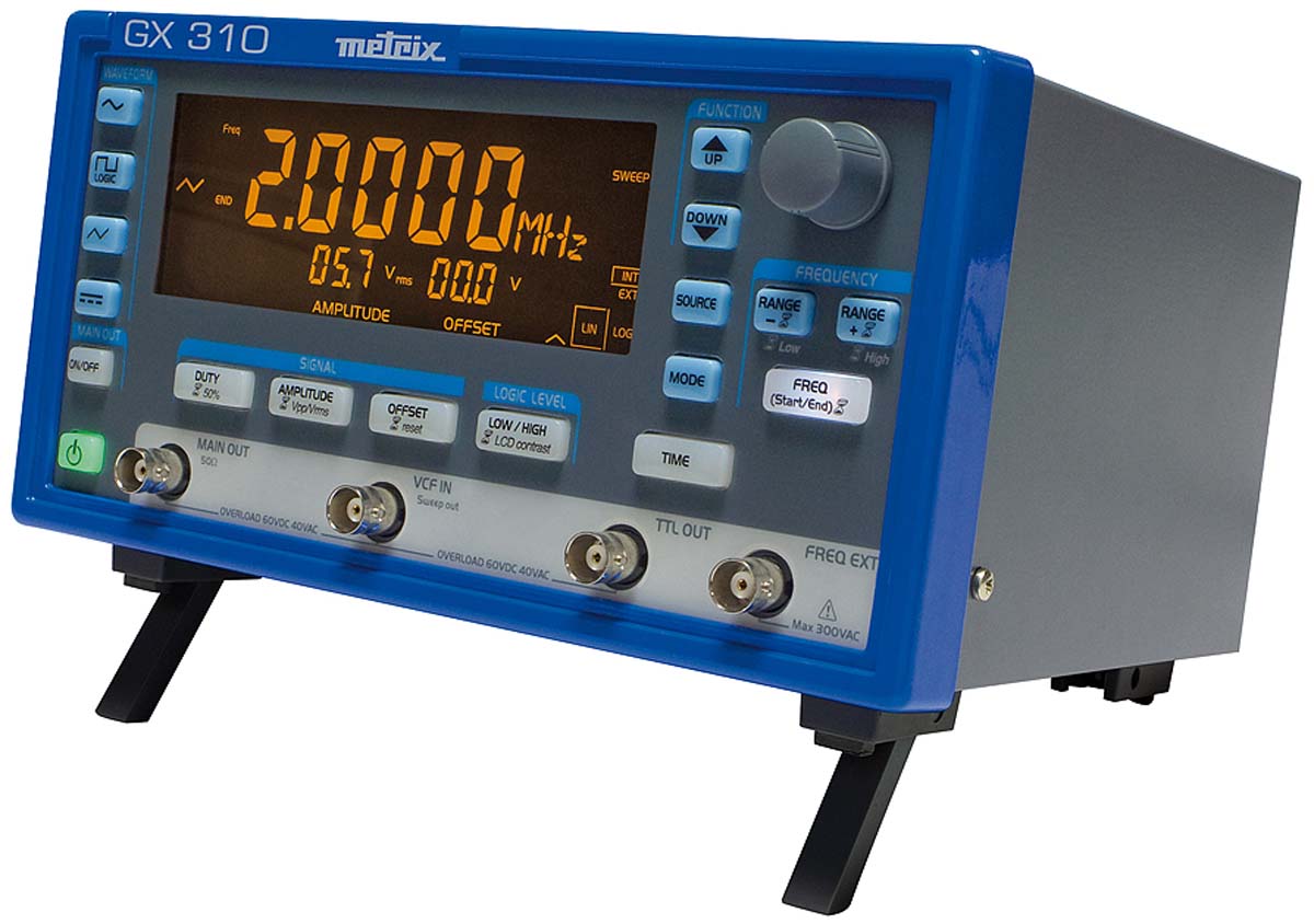 gx310 Metrix Function Generator, 0.001 Hz Min, 10 MHz Max FM Modulation