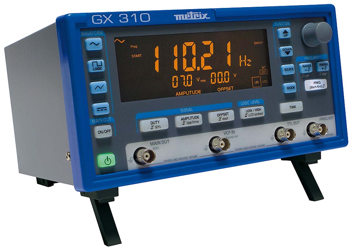 gx310 Metrix Function Generator, 0.001 Hz Min, 10 MHz Max FM Modulation