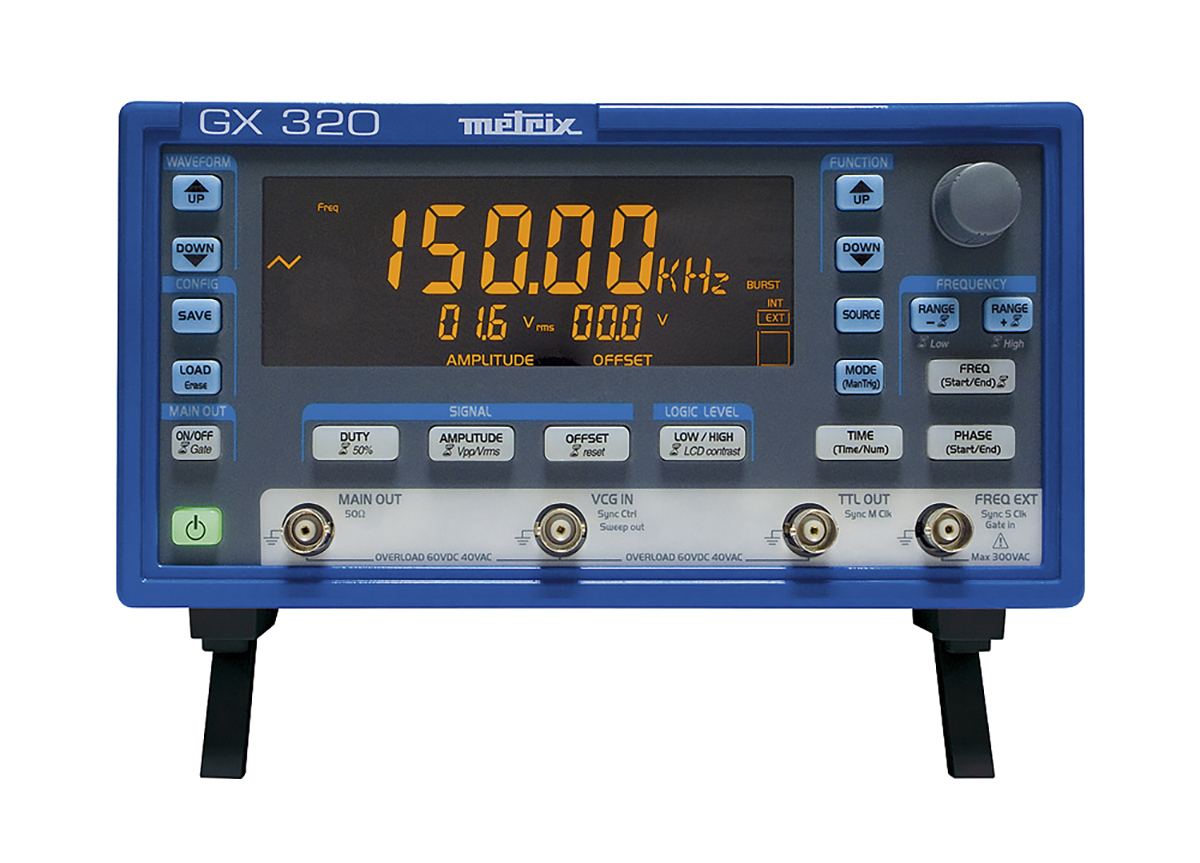 Metrix Function Generator, 0.001 Hz Min, 20 MHz Max FM Modulation