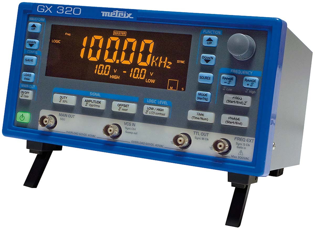 gx320 Metrix Function Generator, 0.001 Hz Min, 20 MHz Max FM Modulation, RSCAL