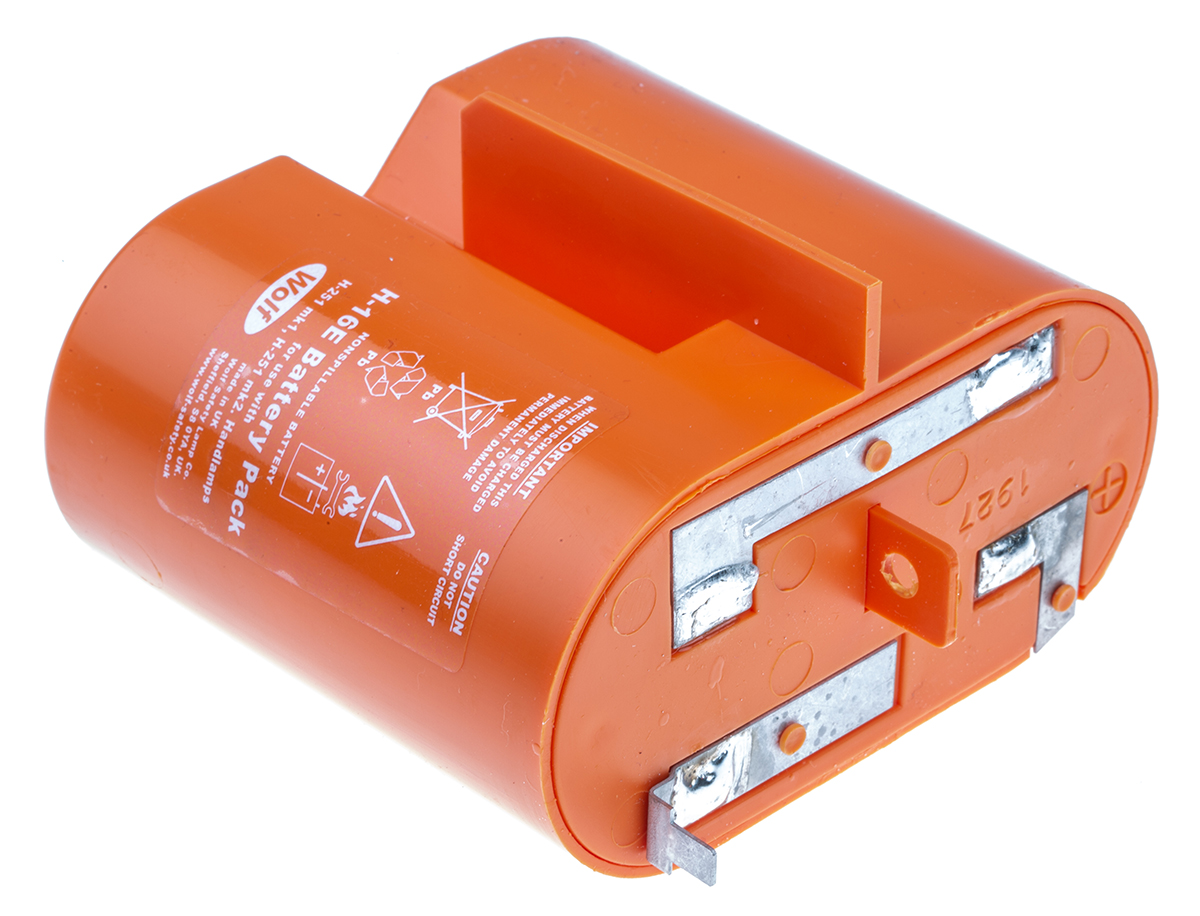 h-16e Wolf Safety Rechargeable 4 V Lead Acid Torch Battery for Rechargeable Handlamp, 5 Ah Capacity
