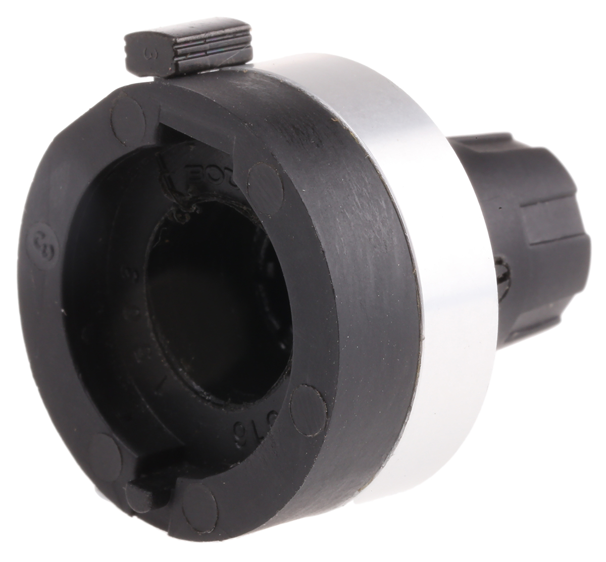 h-516-3a Bourns 22.8 mm Knob Diameter Black, Chrome Potentiometer Knob for 3.2 mm Shaft Circular