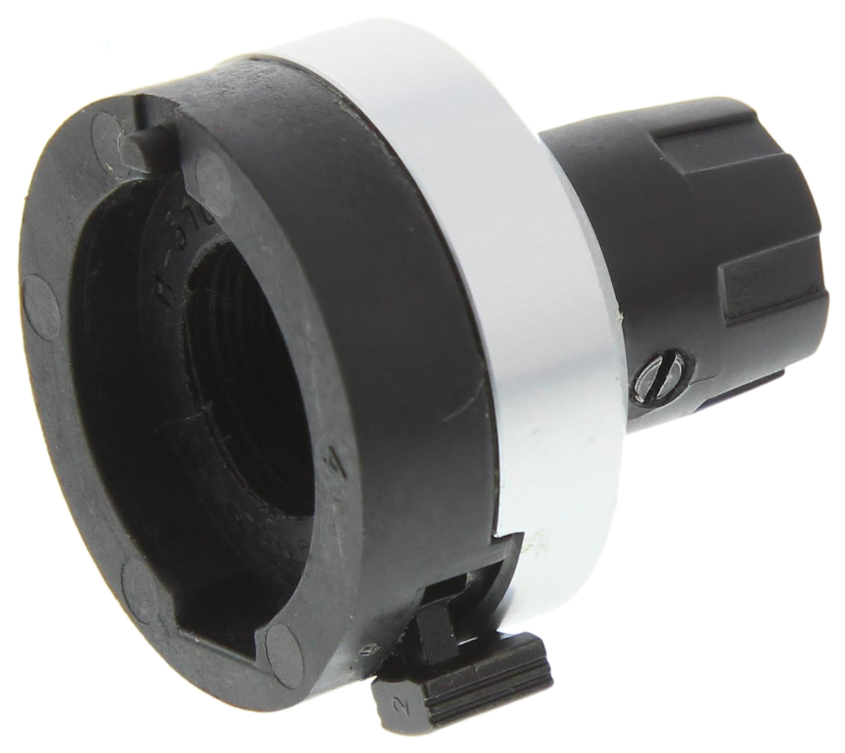 h-516-6m Bourns 22.8 mm Knob Diameter Black, Chrome Potentiometer Knob for 6 mm Shaft Circular, H-516-6M