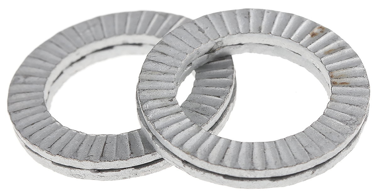 Heico Unalloyed Steel Delta Protect Wedge Lock Washers, M12, RoHS
