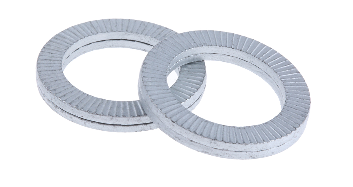 Heico Unalloyed Steel Delta Protect Wedge Lock Washers, M20, RoHS