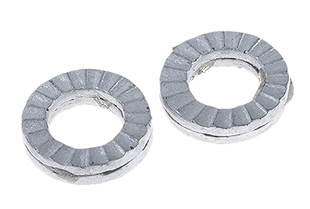 Heico Unalloyed Steel Delta Protect Wedge Lock Washers, M4, RoHS
