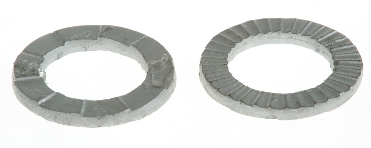h-hls-8 Heico Unalloyed Steel Delta Protect Wedge Lock Washers, M8, RoHS