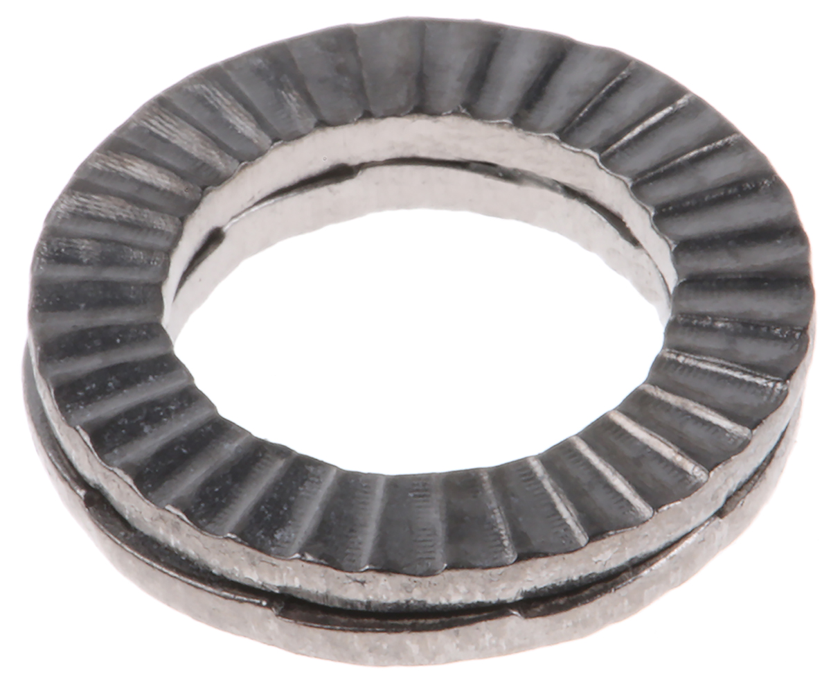 Heico Stainless Steel Wedge Lock Washers, M8, RoHS