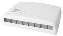 Telegartner AMJ-S Series 8 Port RJ45 Mini Patch Panel UTP White