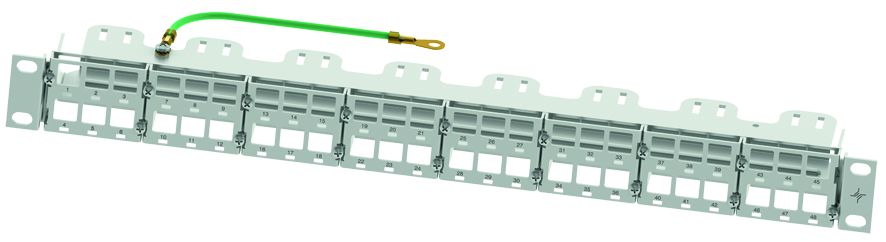 Telegartner Telegartner Data Series 48 Port RJ45 RJ Patch Panel Shielded 1 U Black