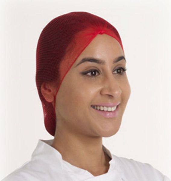 Hairtite Green for Food and Industrial Applications Use Disposable Hair Net Polyester, One-Size