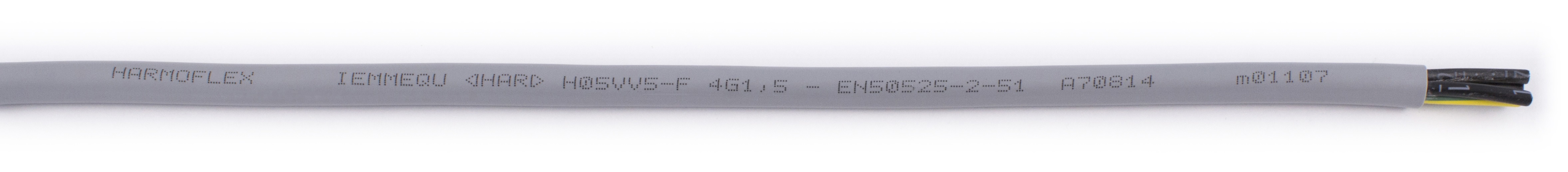 AXINDUS H05VV5F Control Cable, 4 Cores, 1.5mm² 14 AWG, Unscreened, 100 m, Grey Polyvinyl Chloride Sheath