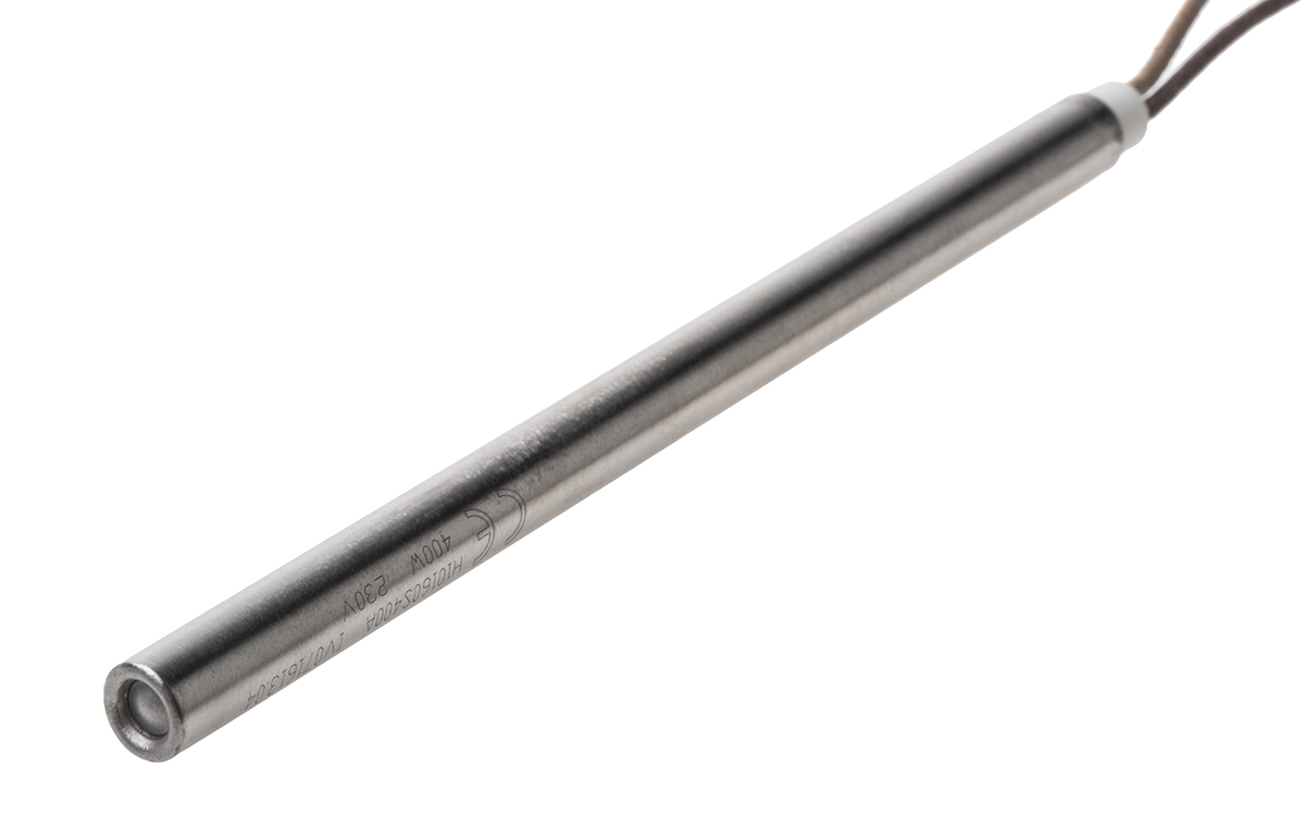 h10x160x400 Acim Jouanin Cartridge Heater 10 mm, 250 mm, 160 mm, 400 W, 230V ac