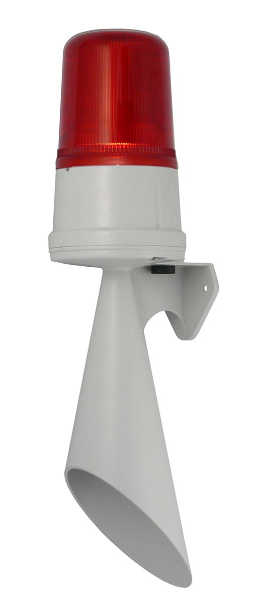 e2s H110T Series Red Horn-Beacon Combination, IP65 24V Surface 110 dB @ 1m