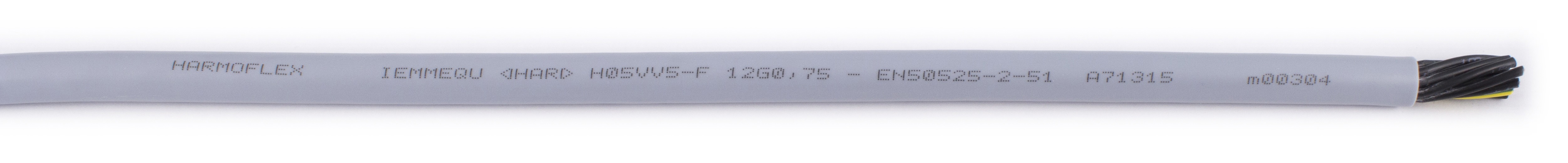 AXINDUS H05VV5F Control Cable, 12 Cores, 0.75mm² 18 AWG, Unscreened, 100 m, Grey Polyvinyl Chloride Sheath