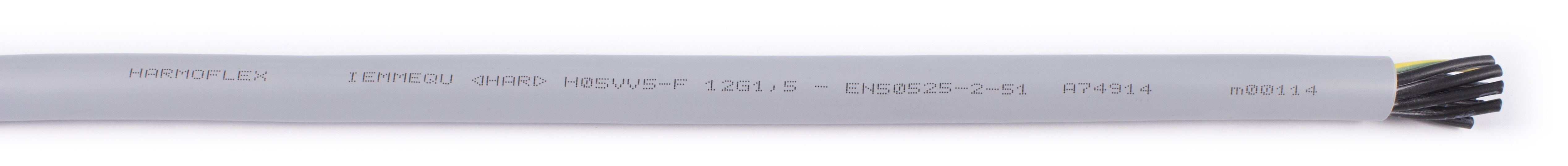 AXINDUS H05VV5F Control Cable, 12 Cores, 1.5mm² 14 AWG, Unscreened, 100 m, Grey Polyvinyl Chloride Sheath