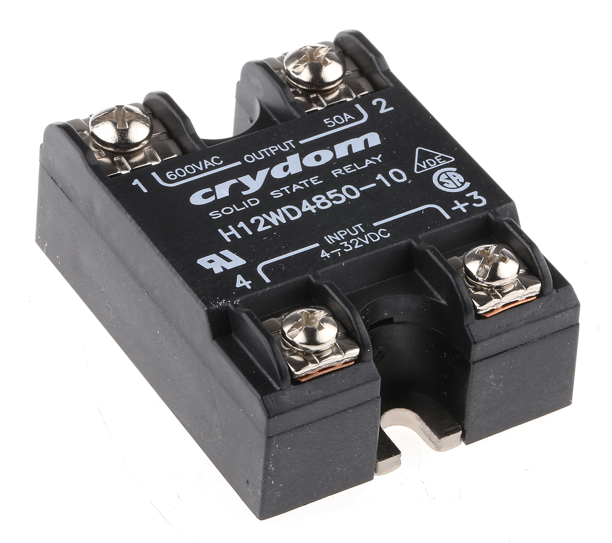 Sensata / Crydom H12WD Series Solid State Relay, 50 A Load, Panel Mount, 660 Vrms Load, 32V dc Control