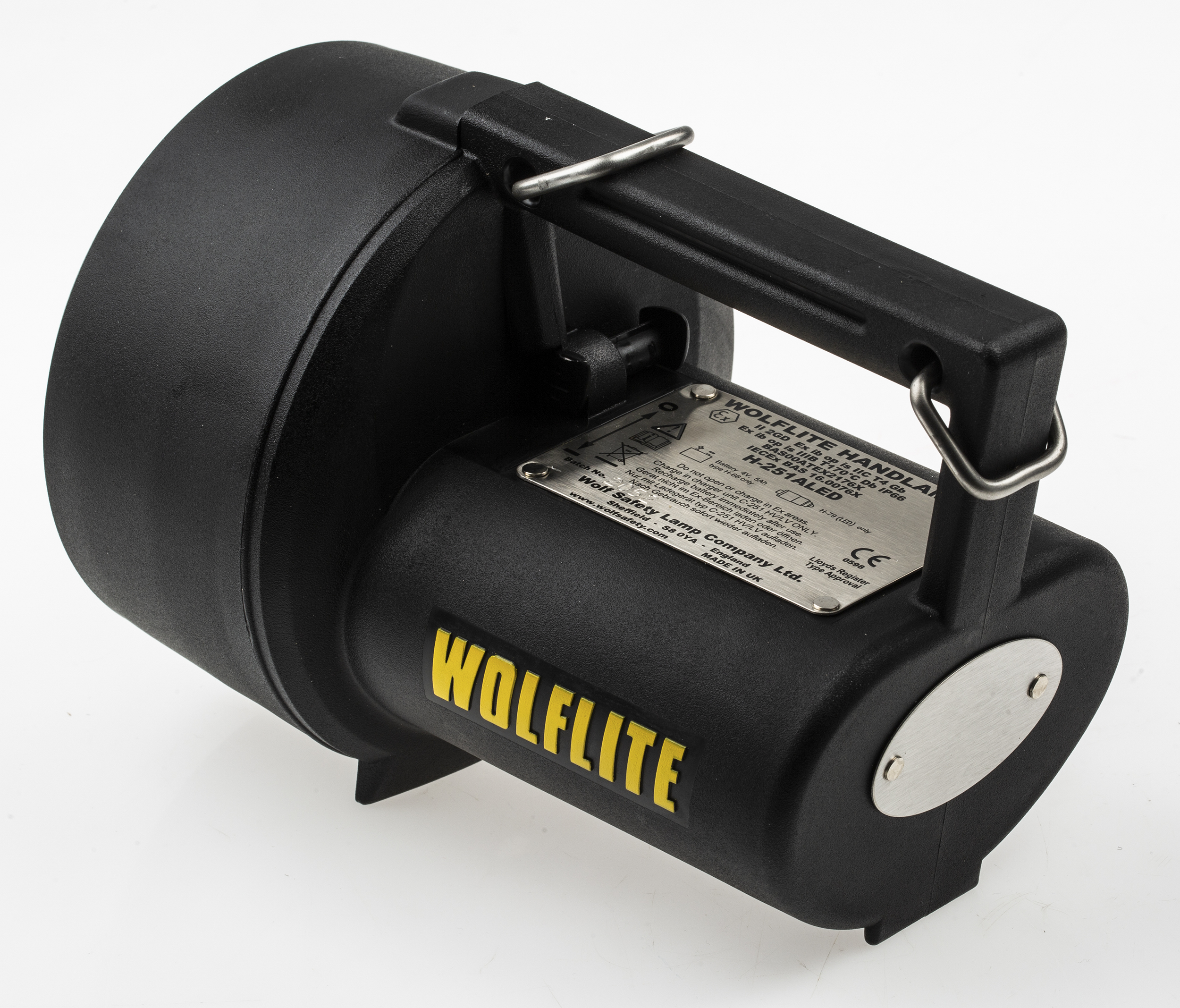 h251aled Wolf Safety IECEx/ATEX LED Hand Lamp Black Rechargeable