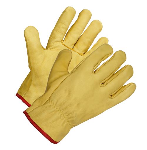 Himalayan H310 Yellow Fleece (Lining) Work Gloves, Size 9, Leather Coating
