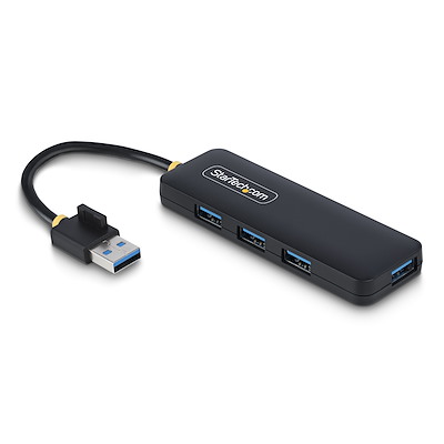 StarTech.com 4 Port USB 3.0 USB Hub, USB Powered, 3.8 in 0.5 in 1.3in