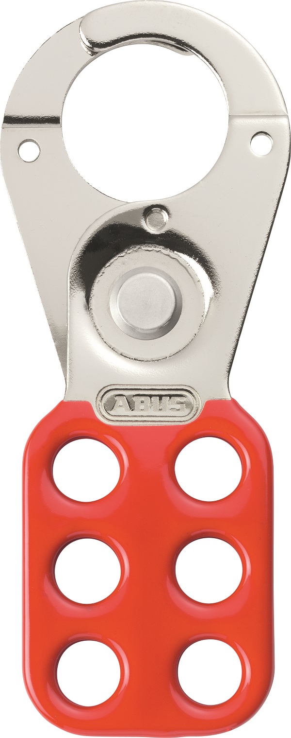 ABUS Red Lockout Hasp Steel Lockout Hasp, 3.81 cm