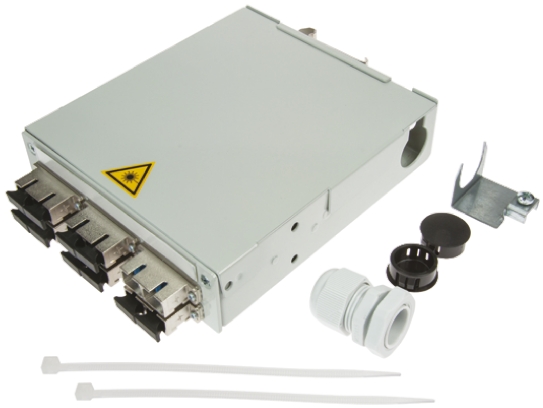 Telegartner 6 Port SC, Duplex Fibre Optic Patch Panel With 6 Ports Populated 35 mm