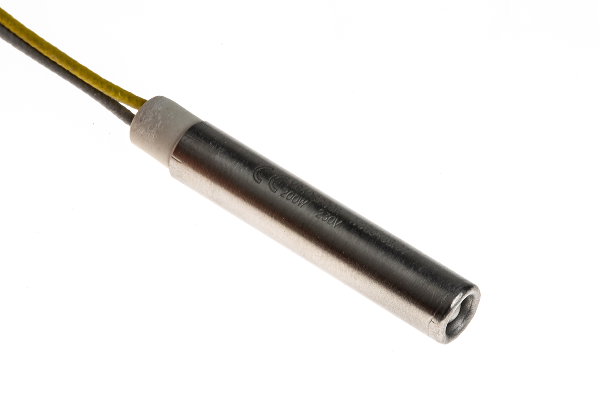 h8x40x200 Acim Jouanin Cartridge Heater 8 mm, 250 mm, 40 mm, 200 W, 230V ac
