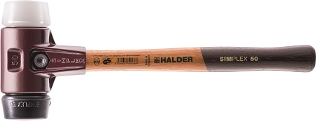 Halder Plastic Head Sledge Hammer with Hickory Wood Handle, 3170 g
