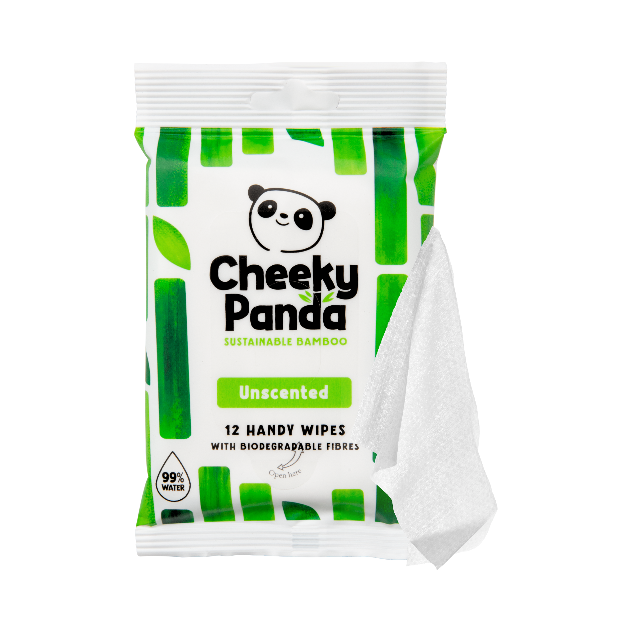 handwx72 The Cheeky Panda Ltd HANDWX72 Wet Biodegradable, Box of, 155 x 195 mm 12 Per Pack