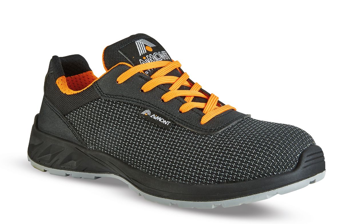 AIMONT HAVOC DM20184 Unisex Black, Orange Composite Safety Trainer, UK 3.5, EU 36