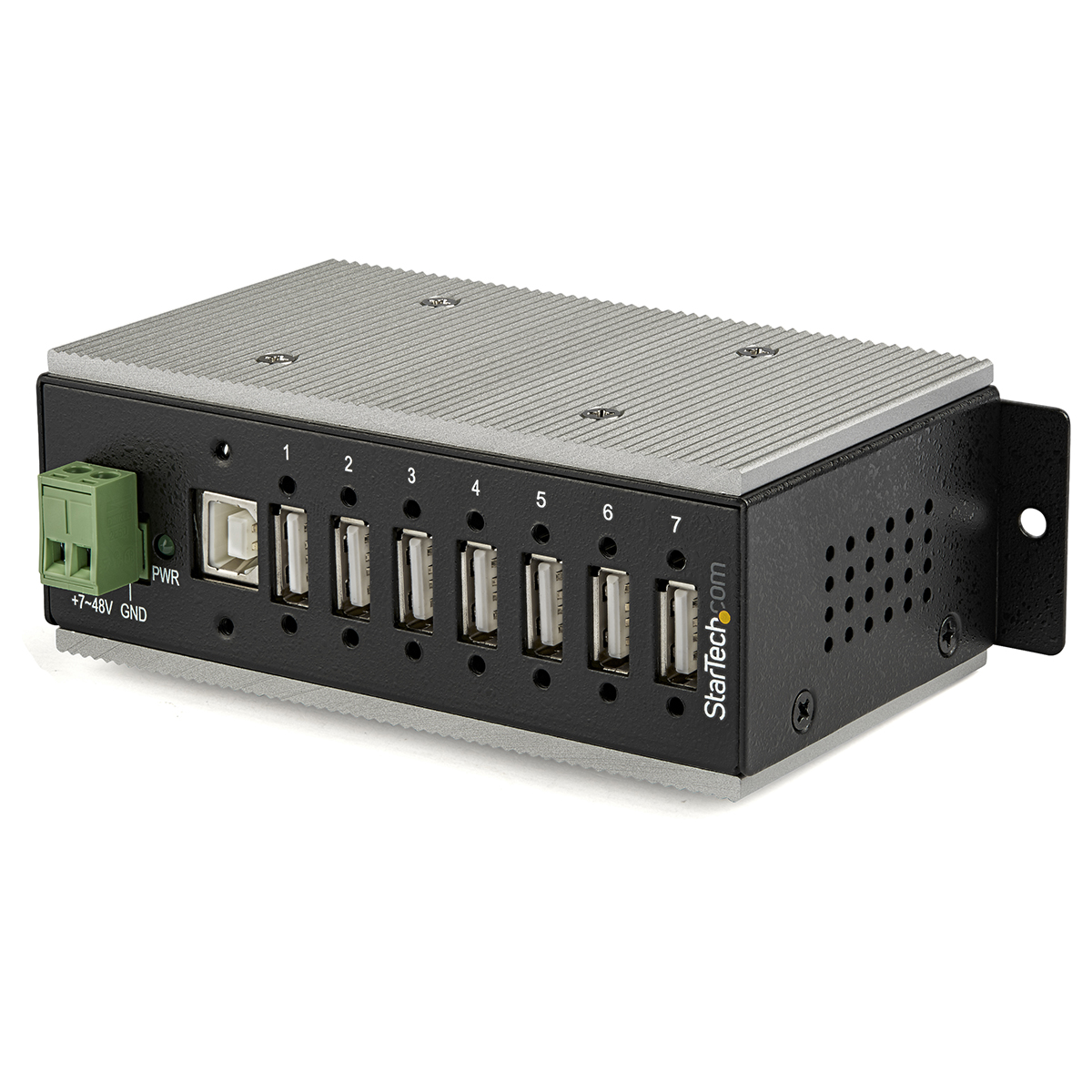 StarTech.com 7 Port USB 2.0 USB Hub, Terminal Connector Powered, 63 mm 42 mm 63mm