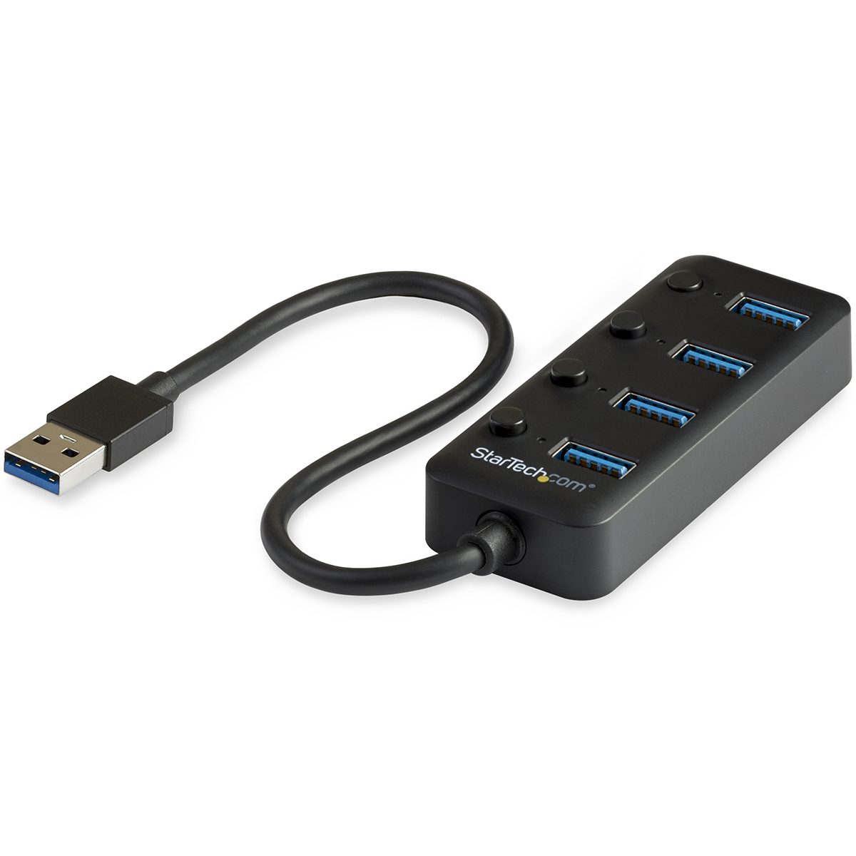 StarTech.com 4 Port USB 3.0 USB Hub, USB Bus Powered, 34.9 mm 19 mm 34.9mm