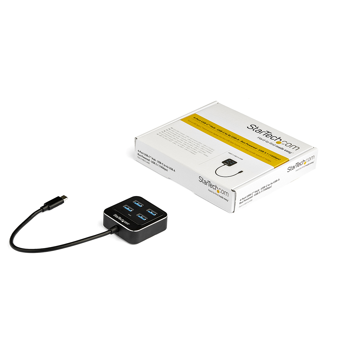 hb31c4ab StarTech.com 4 Port USB 3.1 USB Hub, USB Bus Powered, 15.8 mm 17 mm 15.8mm