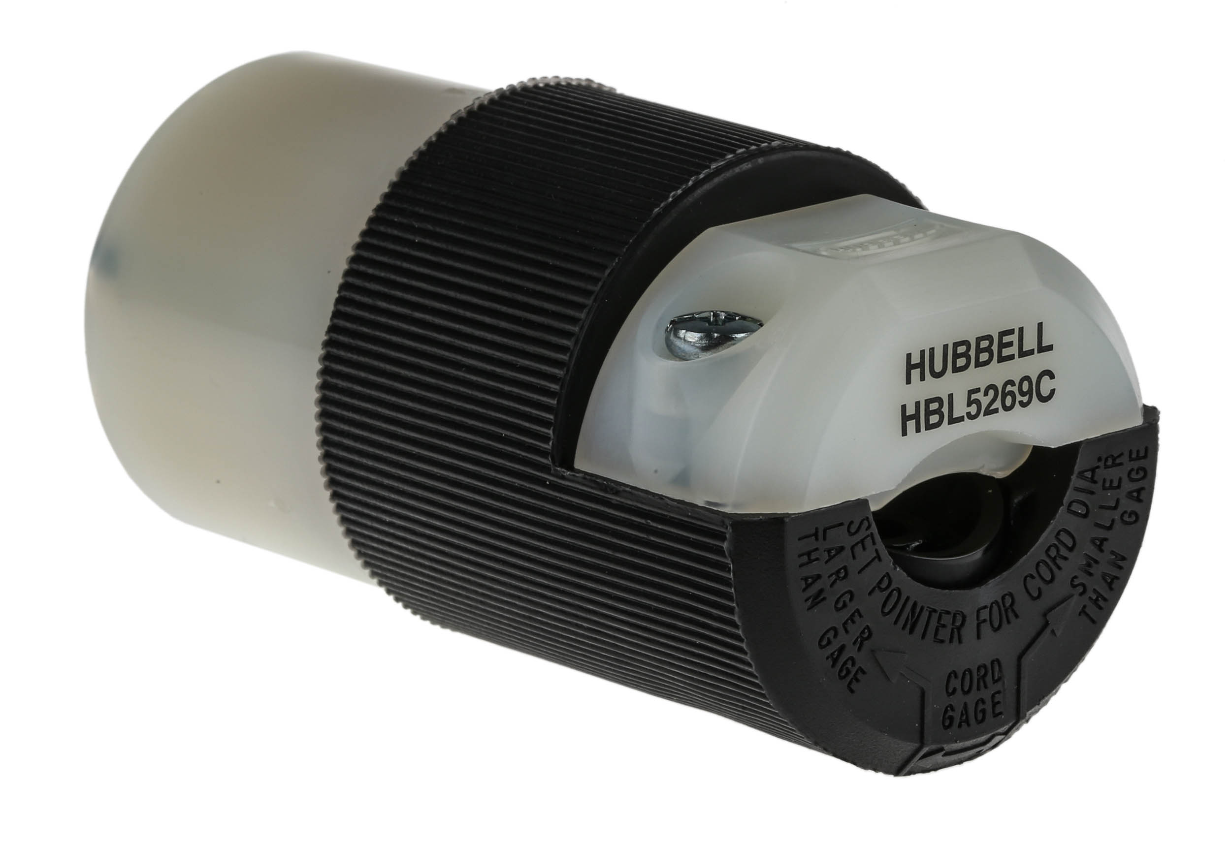 Hubbell USA Mains Connector Black, 15A, Cable Nylon, 125V, Screw