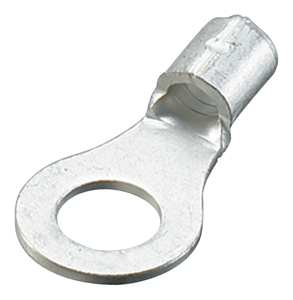 Nichifu, R2 Uninsulated Ring Terminal, M4 Stud Size 16 AWG 14 AWG Wire Size, Grey