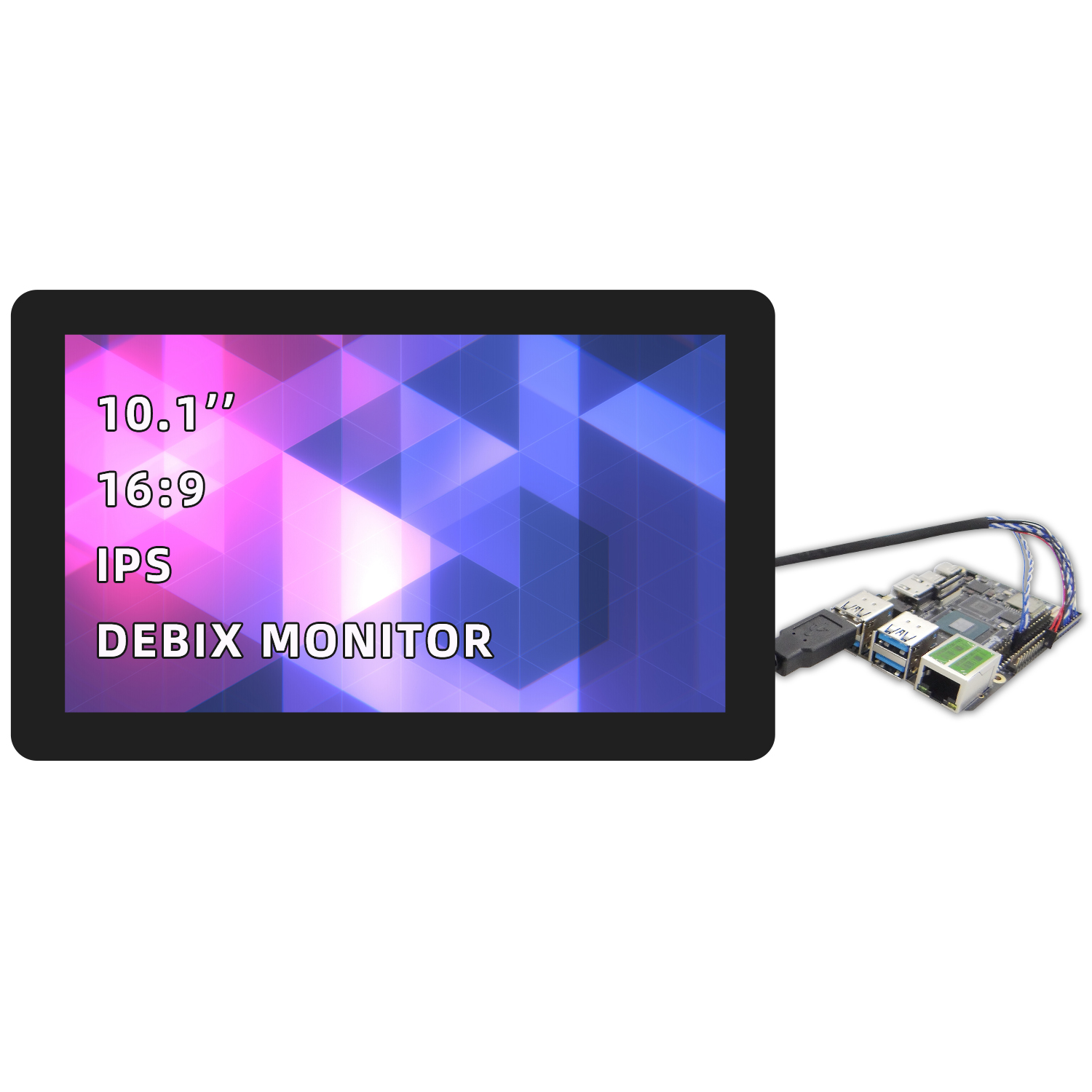 Okdo HC101IK25050-D59V.C DEBIX SBC Screen 10.1 in TFT With HC101IK