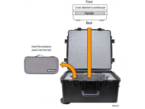 Tektronix Hard Transit Case for Use with MSO Instruments, Height 332.7 mm, length 632.5 mm 60.2cm