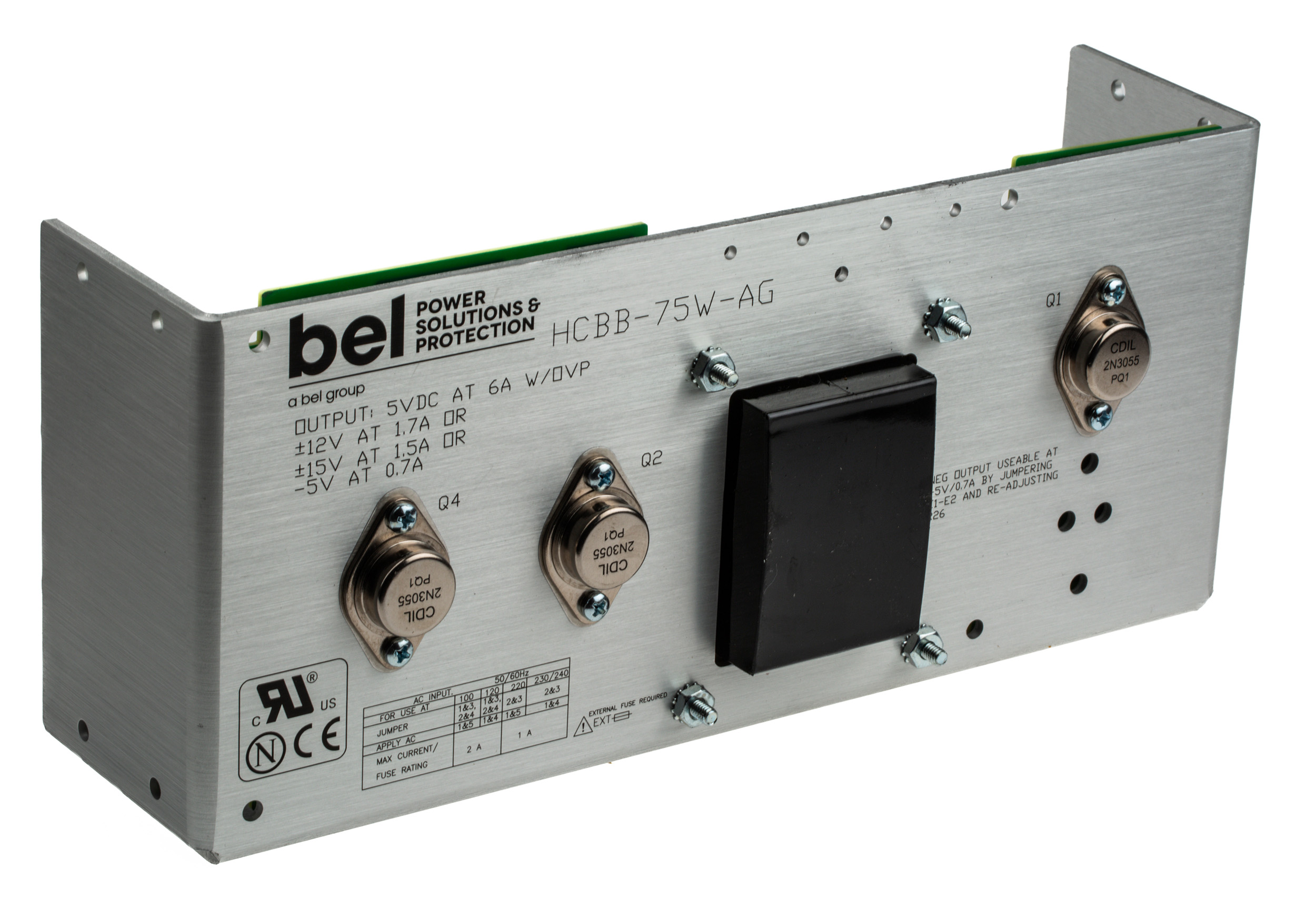 BEL POWER SOLUTIONS INC Open Frame Linear Power Supply, 700 A Output 12V 53 W